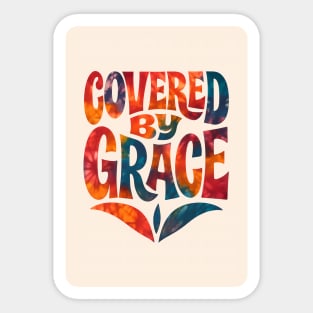 Orange Adire, Covered by Grace Sticker